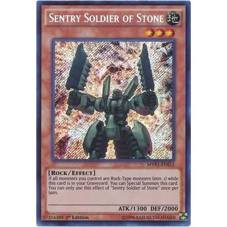 Sentry Soldier of Stone (Secret Rare) – Movie Pack Secret Edition | Carta YUGIOH en México