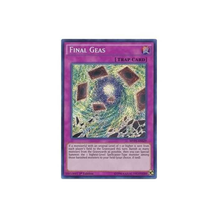 Final Geas (Secret Rare) – Movie Pack Secret Edition | Carta YUGIOH en México