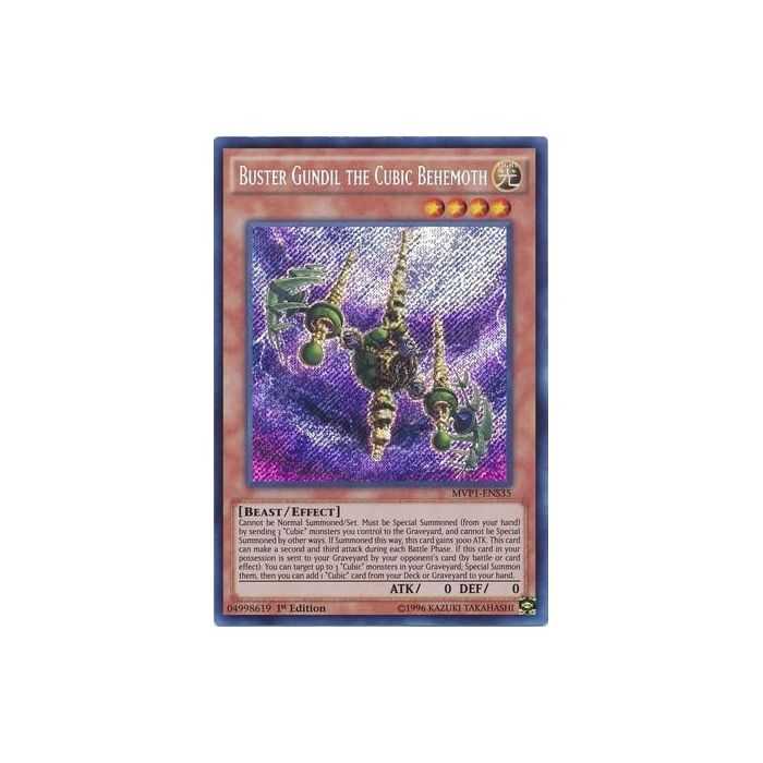 Buster Gundil the Cubic Behemoth (Secret Rare) – Movie Pack Secret Edition | Carta YUGIOH en México