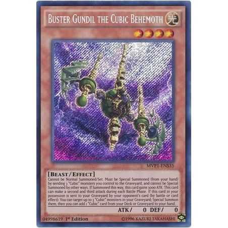 Buster Gundil the Cubic Behemoth (Secret Rare) – Movie Pack Secret Edition | Carta YUGIOH en México