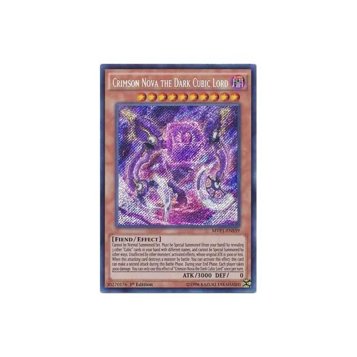 Crimson Nova the Dark Cubic Lord (Secret Rare) – Movie Pack Secret Edition | Carta YUGIOH en México