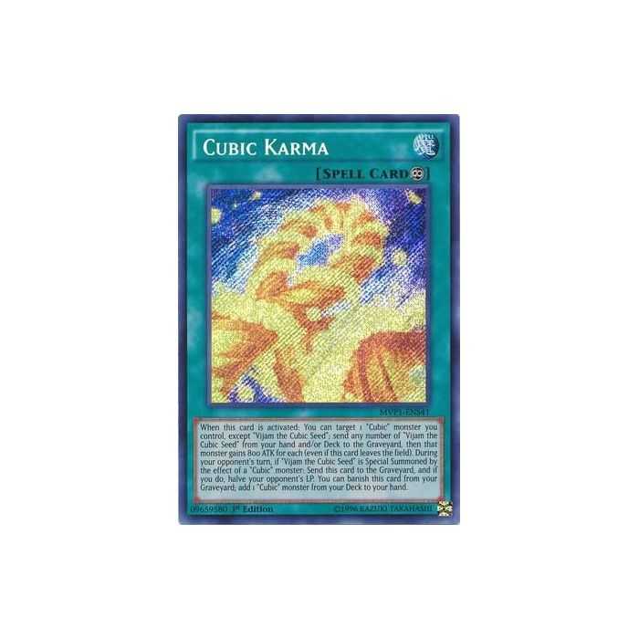 Cubic Karma (Secret Rare) – Movie Pack Secret Edition | Carta YUGIOH en México