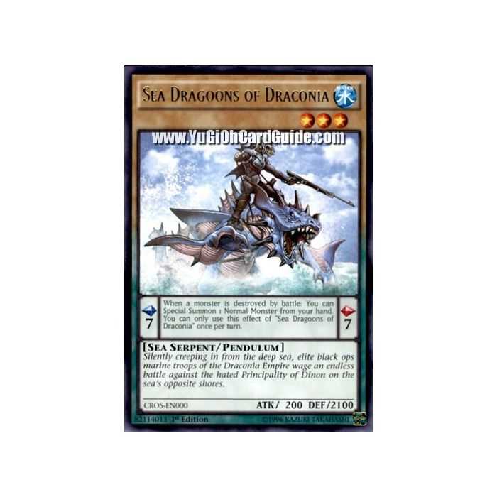 Sea Dragoons of Draconia (Rare) – Crossed Souls | Carta YUGIOH en México