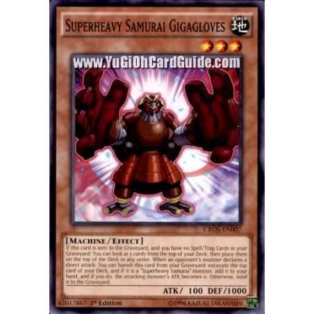 Superheavy Samurai Gigagloves (Common) – Crossed Souls | Carta YUGIOH en México