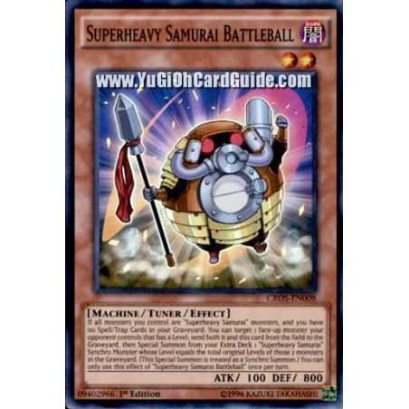 Superheavy Samurai Battleball (Super Rare) – Crossed Souls | Carta YUGIOH en México