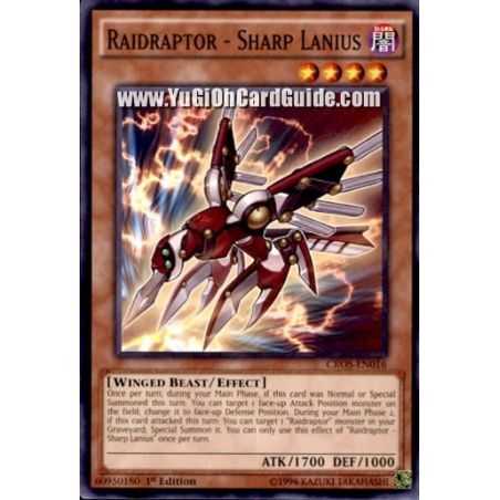 Raidraptor - Sharp Lanius (Common) – Crossed Souls | Carta YUGIOH en México
