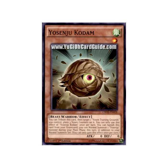 Yosenju Kodam (Common) – Crossed Souls | Carta YUGIOH en México