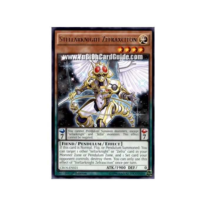 Stellarknight Zefraxciton (Rare) – Crossed Souls | Carta YUGIOH en México