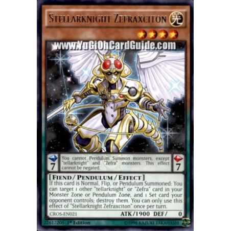 Stellarknight Zefraxciton (Rare) – Crossed Souls | Carta YUGIOH en México