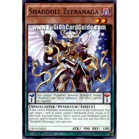 Shaddoll Zefranaga (Common) – Crossed Souls | Carta YUGIOH en México