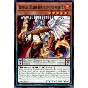 Zefraxa, Flame Beast of the Nekroz (Common) – Crossed Souls | Carta YUGIOH en México