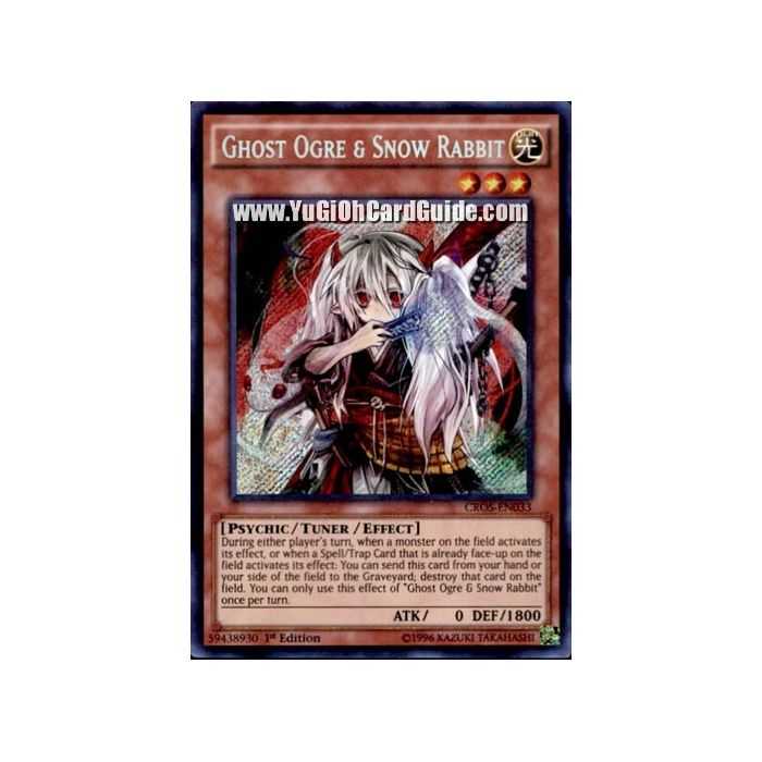 Ghost Ogre & Snow Rabbit (Secret Rare) – Crossed Souls | Carta YUGIOH en México