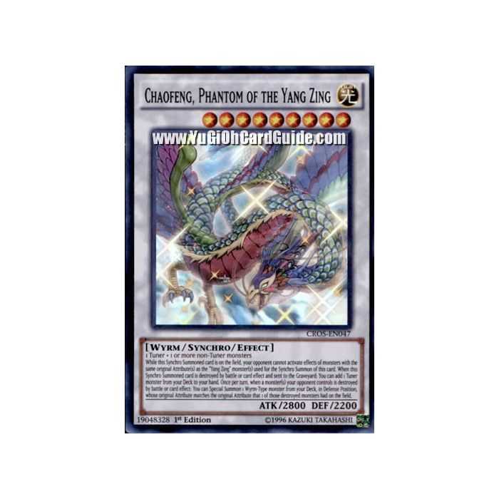 Chaofeng, Phantom of the Yang Zing (Super Rare) – Crossed Souls | Carta YUGIOH en México