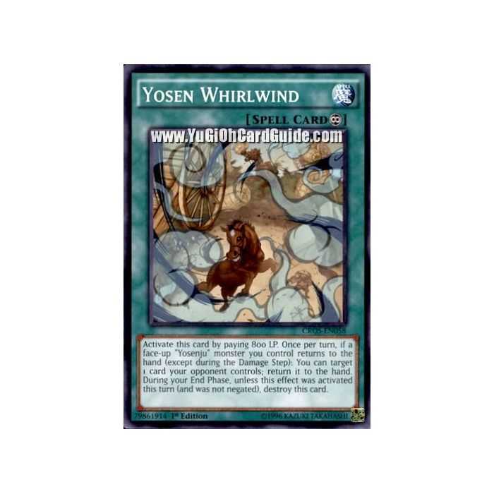 Yosen Whirlwind (Common) – Crossed Souls | Carta YUGIOH en México