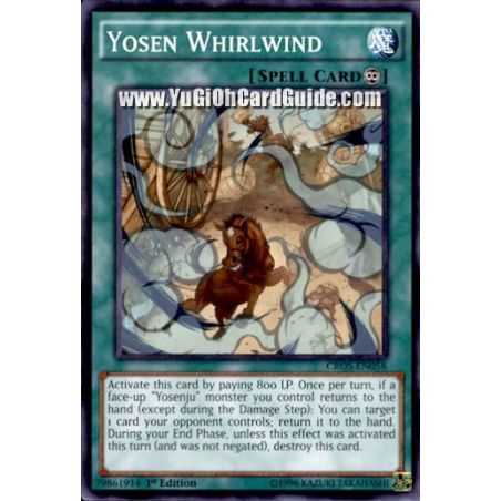 Yosen Whirlwind (Common) – Crossed Souls | Carta YUGIOH en México