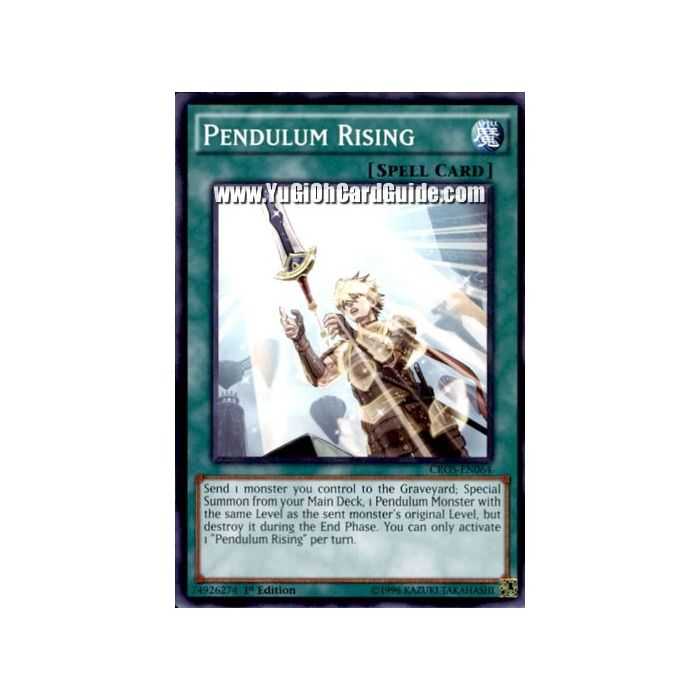 Pendulum Rising (Common) – Crossed Souls | Carta YUGIOH en México