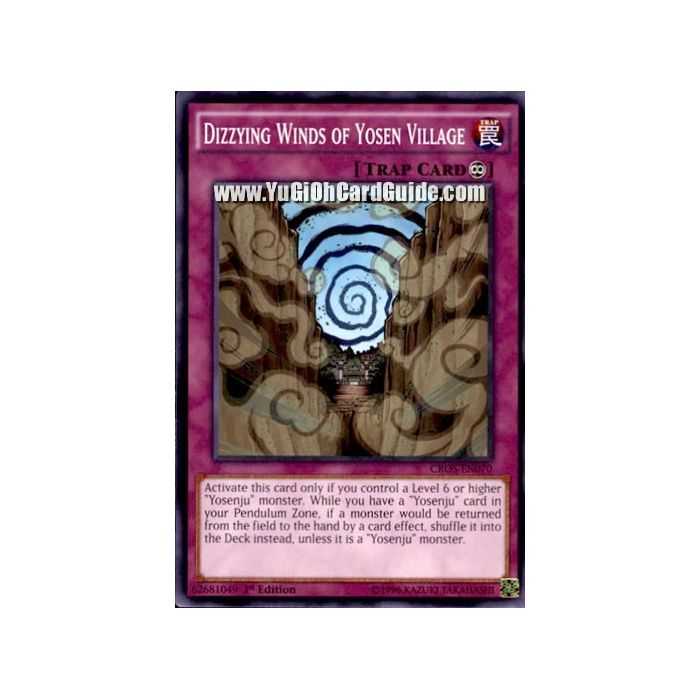 Dizzying Winds of Yosen Village (Common) – Crossed Souls | Carta YUGIOH en México