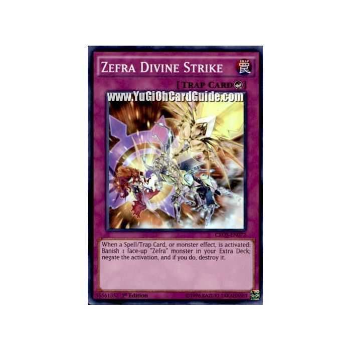 Zefra Divine Strike (Super Rare) – Crossed Souls | Carta YUGIOH en México