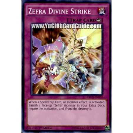 Zefra Divine Strike (Super Rare) – Crossed Souls | Carta YUGIOH en México