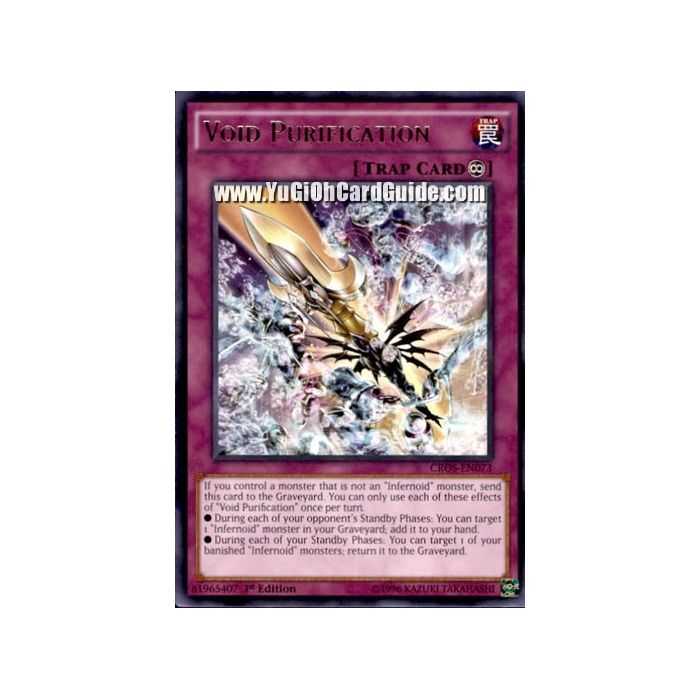Void Purification (Rare) – Crossed Souls | Carta YUGIOH en México