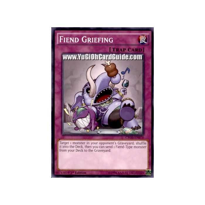 Fiend Griefing (Common) – Crossed Souls | Carta YUGIOH en México