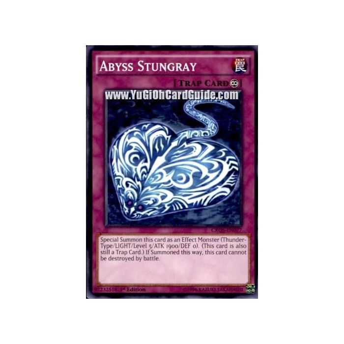 Abyss Stungray (Common) – Crossed Souls | Carta YUGIOH en México