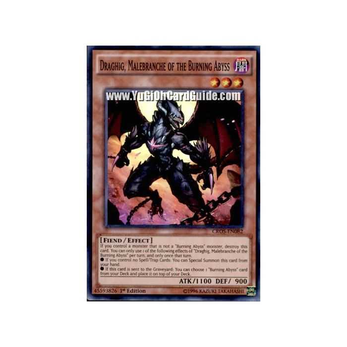 Draghig, Malebranche of the Burning Abyss (Super Rare) – Crossed Souls | Carta YUGIOH en México