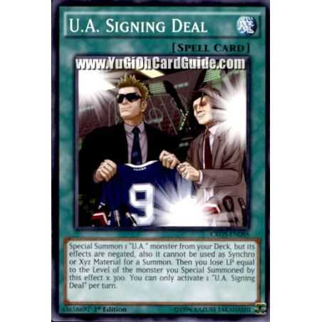 U.A. Signing Deal (Common) – Crossed Souls | Carta YUGIOH en México