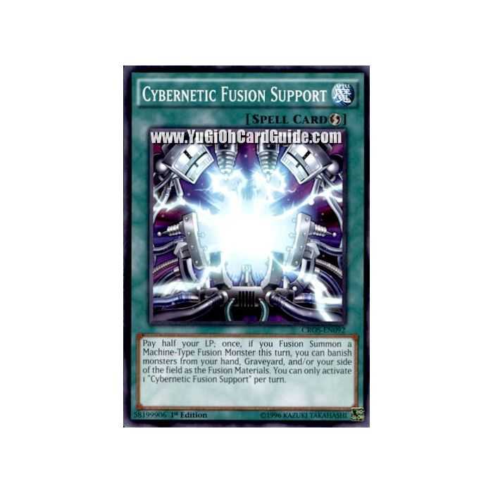 Cybernetic Fusion Support (Common) – Crossed Souls | Carta YUGIOH en México