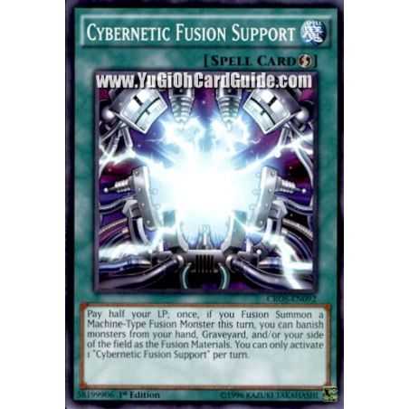 Cybernetic Fusion Support (Common) – Crossed Souls | Carta YUGIOH en México