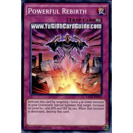 Powerful Rebirth (Super Rare) – Crossed Souls | Carta YUGIOH en México