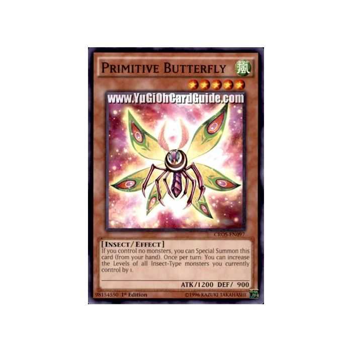 Primitive Butterfly (Common) – Crossed Souls | Carta YUGIOH en México