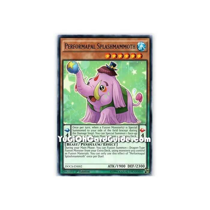 Performapal Splashmammoth (Rare) – Dimension of Chaos | Carta YUGIOH en México
