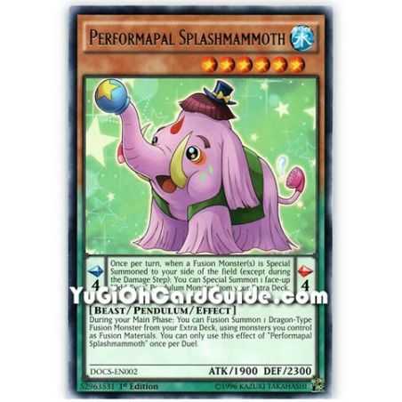 Performapal Splashmammoth (Rare) – Dimension of Chaos | Carta YUGIOH en México