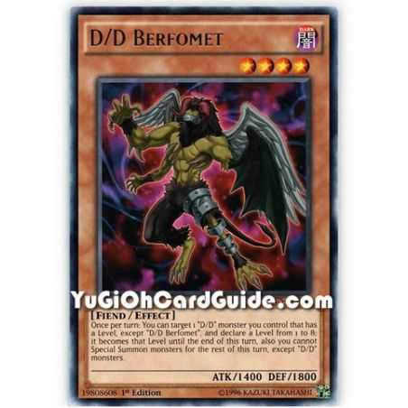 D/D Berfomet (Rare) – Dimension of Chaos | Carta YUGIOH en México