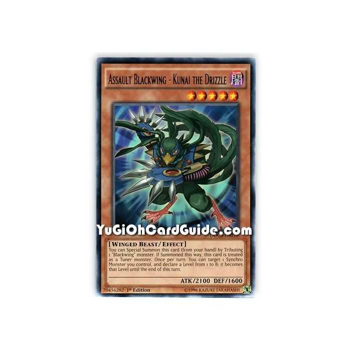 Assault Blackwing - Kunai the Drizzle (Rare) – Dimension of Chaos | Carta YUGIOH en México