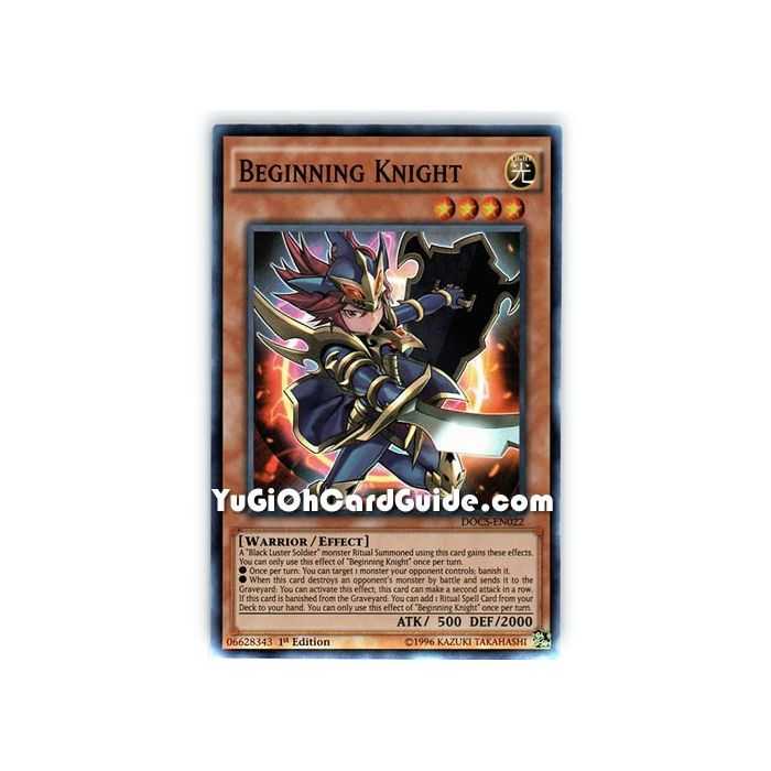 Beginning Knight (Super Rare) – Dimension of Chaos | Carta YUGIOH en México