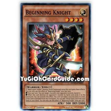 Beginning Knight (Super Rare) – Dimension of Chaos | Carta YUGIOH en México
