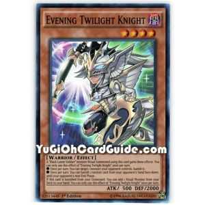 Evening Twilight Knight (Super Rare) – Dimension of Chaos | Carta YUGIOH en México