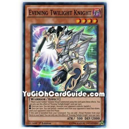 Evening Twilight Knight (Super Rare) – Dimension of Chaos | Carta YUGIOH en México