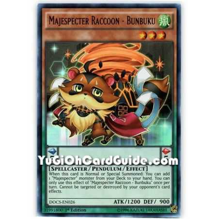 Majespecter Raccoon - Bunbuku (Ultra Rare) – Dimension of Chaos | Carta YUGIOH en México
