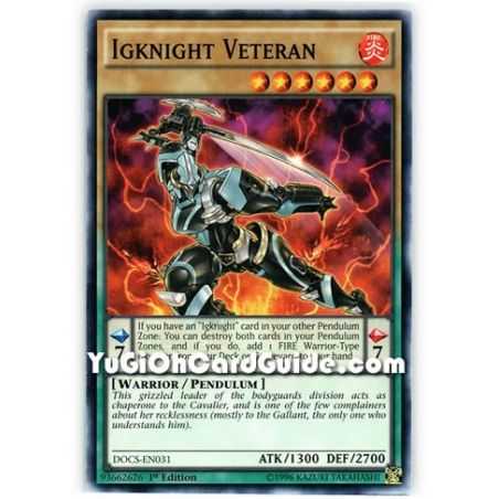 Igknight Veteran (Common) – Dimension of Chaos | Carta YUGIOH en México