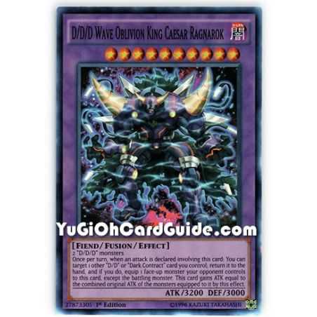 D/D/D Wave Oblivion King Caesar Raganrok (Super Rare) – Dimension of Chaos | Carta YUGIOH en México