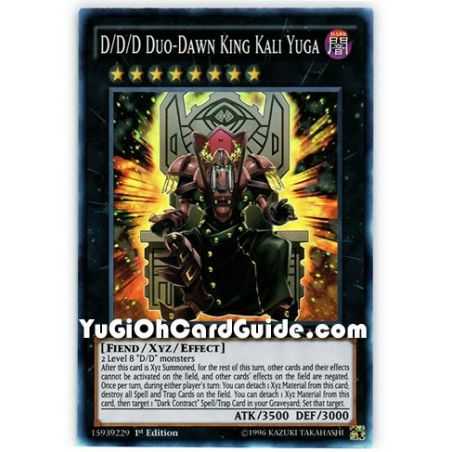 D/D/D Duo-Dawn King Kali Yuga (Super Rare) – Dimension of Chaos | Carta YUGIOH en México