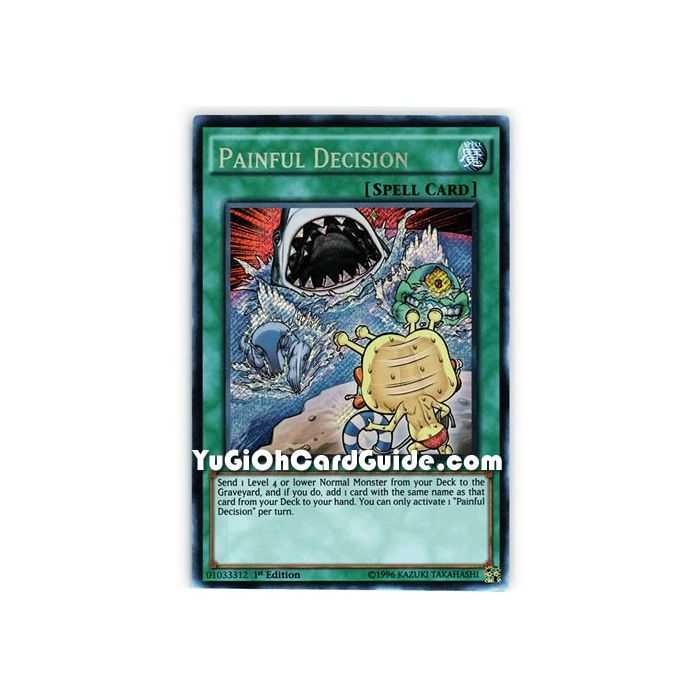 Painful Decision (Secret Rare) – Dimension of Chaos | Carta YUGIOH en México