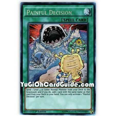 Painful Decision (Secret Rare) – Dimension of Chaos | Carta YUGIOH en México