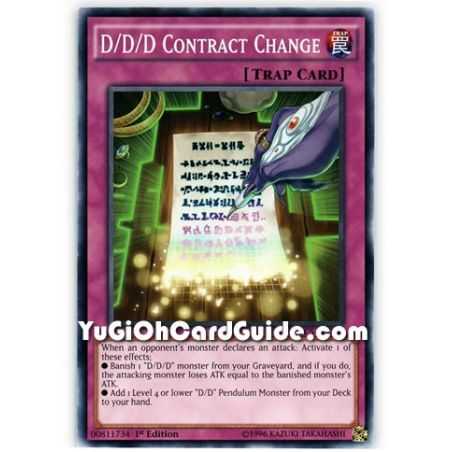 D/D/D Contract Change (Common) – Dimension of Chaos | Carta YUGIOH en México
