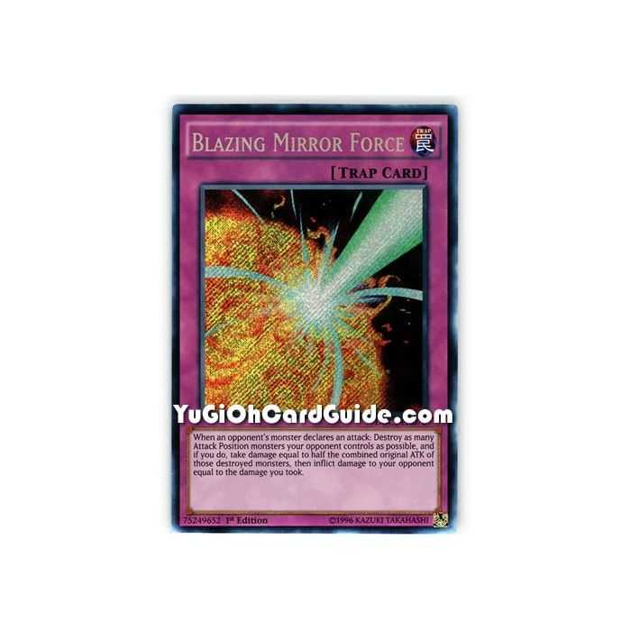 Blazing Mirror Force (Secret Rare) – Dimension of Chaos | Carta YUGIOH en México