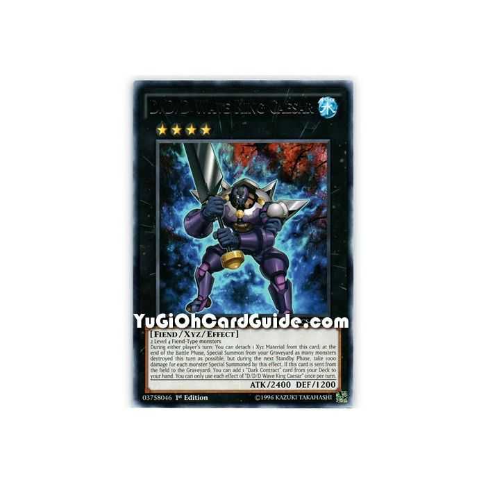 D/D/D Wave King Caesar (Rare) – Dimension of Chaos | Carta YUGIOH en México