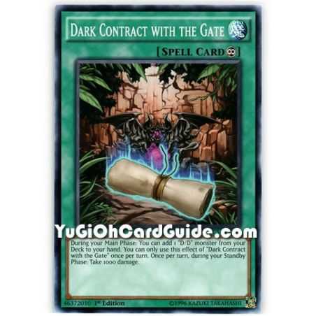 Dark Contract with the Gate (Common) – Dimension of Chaos | Carta YUGIOH en México